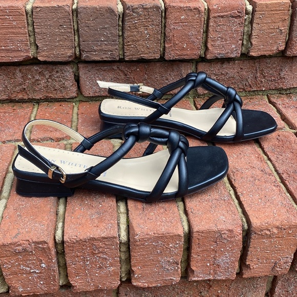Ron White Black Blaise Sandals - Size 10 - Orig. $400 - Picture 6 of 9